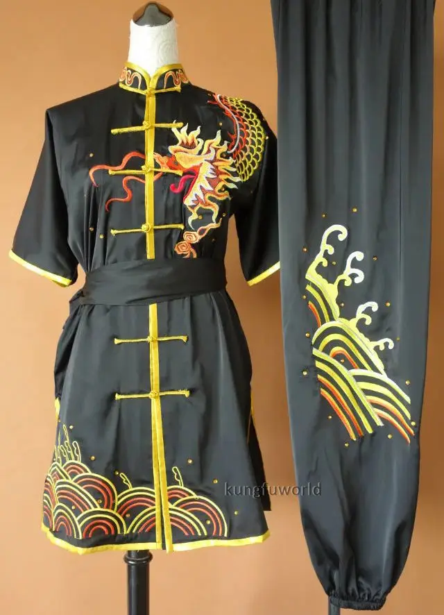 

Beautiful Dragon Embroidery Tai chi Uniform Changquan Wushu Suit Martial arts Wing Chun Kung fu Clothes
