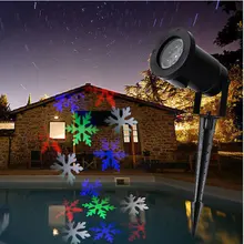Фотография Moving Snowflake LED Landscape Laser Light Garden Projector Lamp Outdoor Xmas