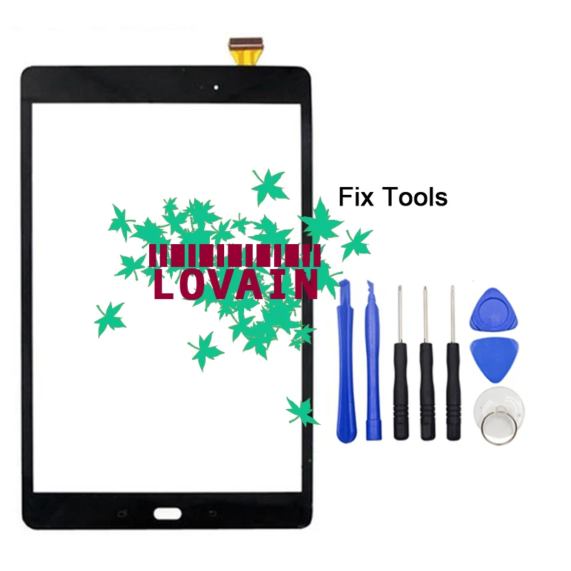 1PCS (Original) Black (Tested) For Samsung Galaxy Tab A 10.1 T580 T585 SM-T580 T585 Digitizer Touch Screen Glass Panel+Tools