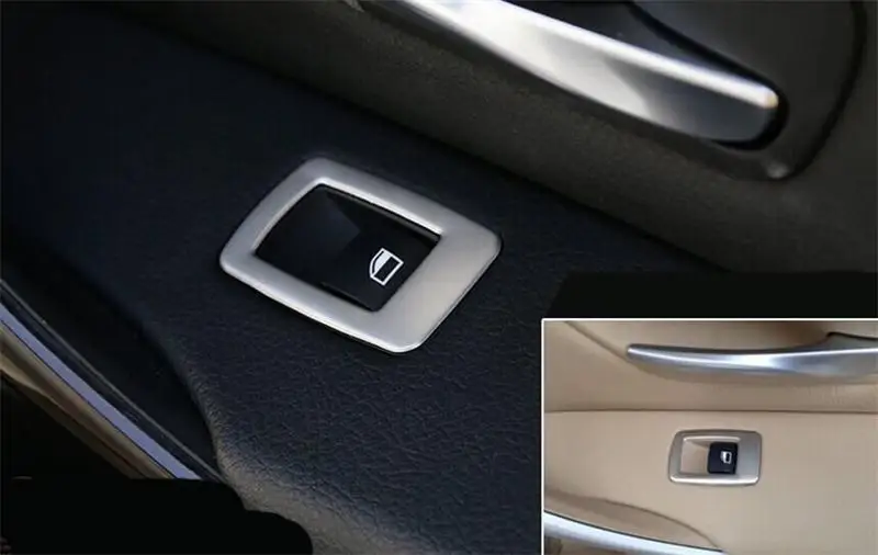 Автомобильный Стайлинг Дверная панель подлокотника украшения внутреннее окно Стекло Лифт кнопки обрезки для хэтчбеков BMW серий 1 f20 авто аксессуары