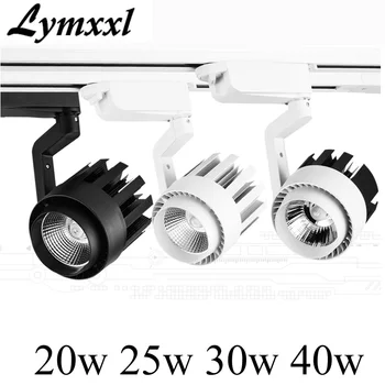 

LED Track Light 20W 25W 30W COB Track Lamp Rail Spotlights Tracking Fixture Spot Lights Reflectors for clothes Store AC85-265v