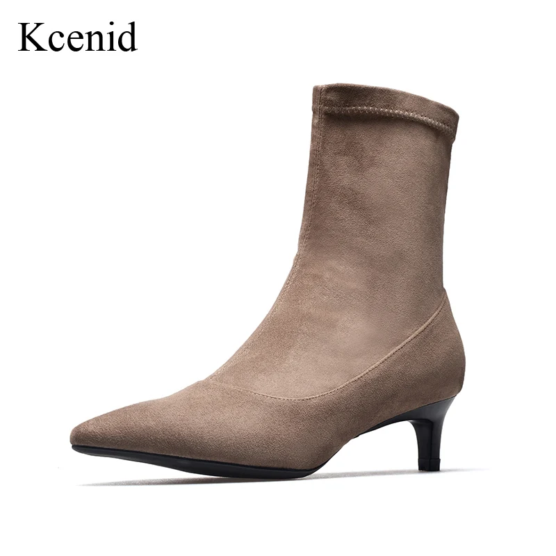 high boots with small heel