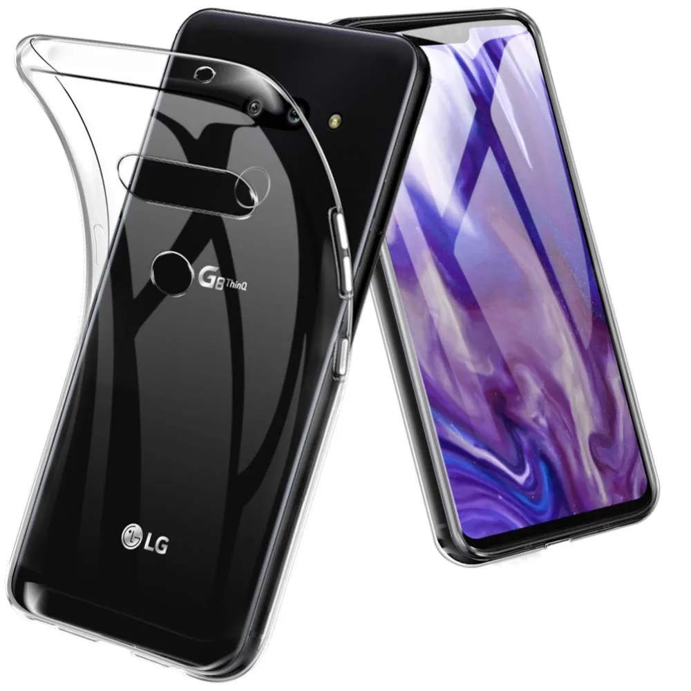 Ультратонкий Прозрачный чехол для LG G8 мягкий силиконовый защитный прозрачный из