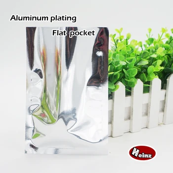 

Aluminum plating flat pocket, Heat Seal Plating Aluminum Foil Bag,Food storage,Cosmetics packaging. Spot 100 / package