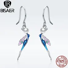 Стерлингового серебра 925 Сказка история лес Фея серьги гвоздики для женщин Brincos Свадебные обручальные ювелирные изделия Bijoux ECE378