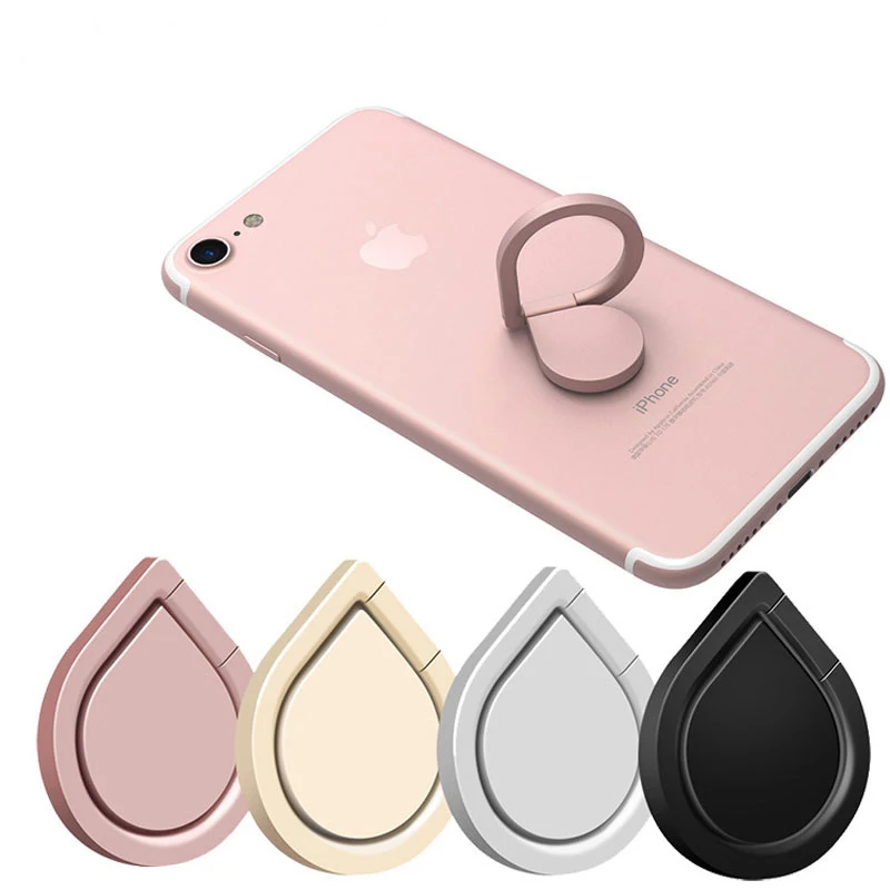 

SIANCS Water droplets shape Finger Ring holder Metal For iPhone Samsung LG Xiaomi flexible Stand Mount Support