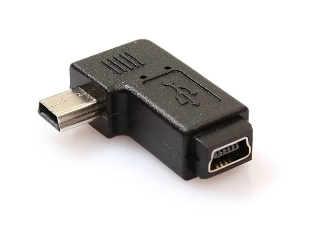 20 шт./лот 90 градусов левый Угол mini 5pin USB B штекер-гнездо переходники | Компьютеры и