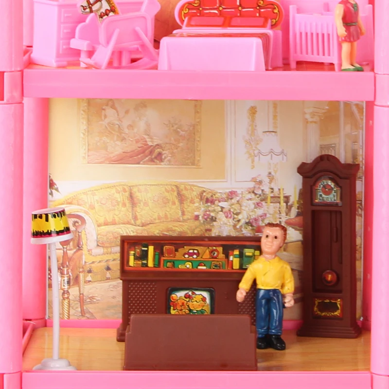 DIY сборная вилла для кукол дом детский игровой дом игрушка кукла дом miniaturas Каса де бонекас