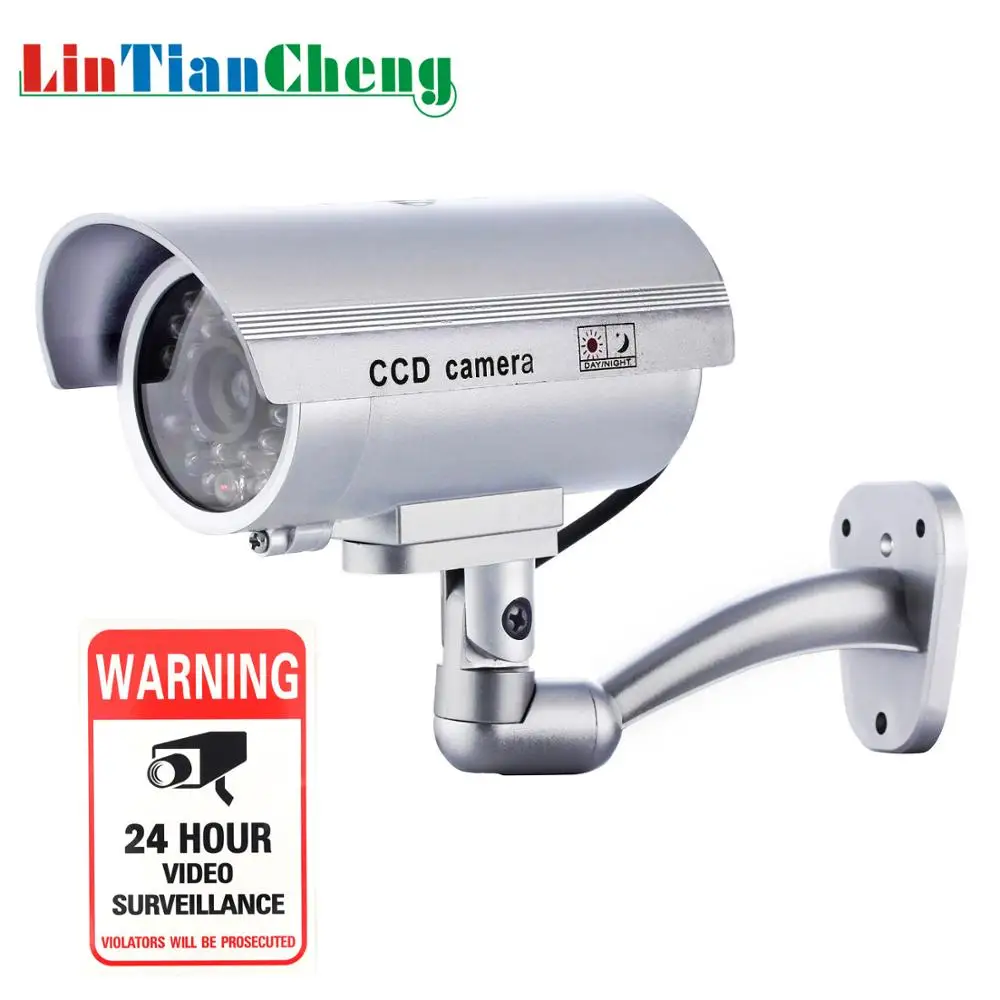  Outdoor Dummy cctv Camera Bullet Night Flashing LED White Mini Fake Home Security - 4.00001E+12