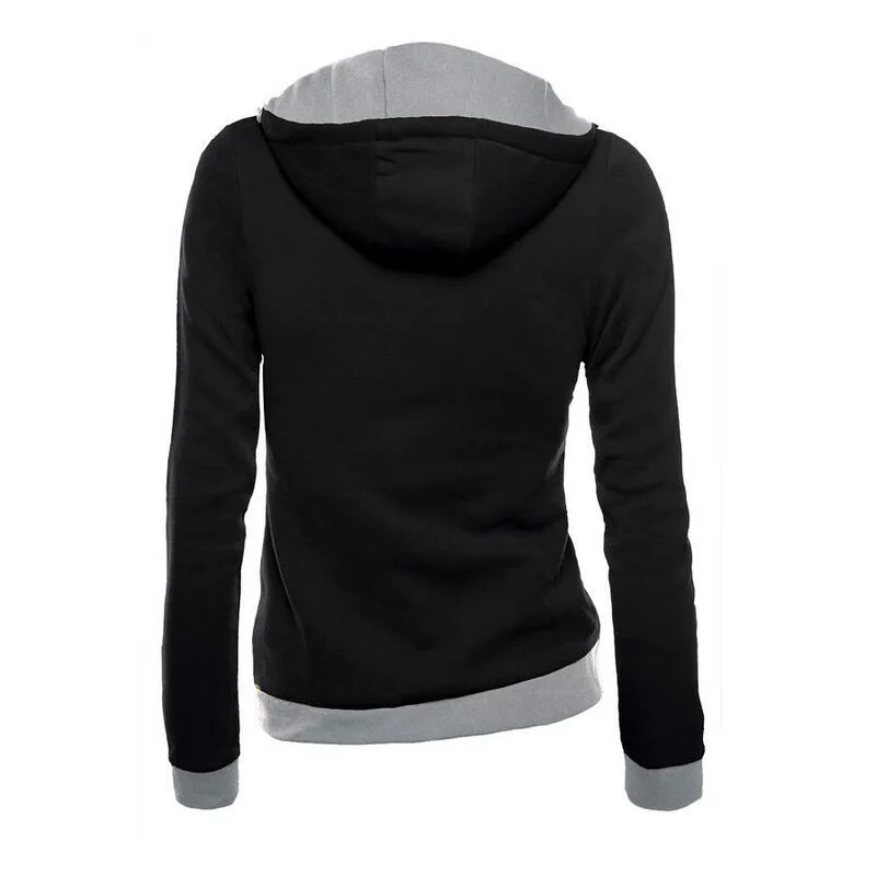 Zip Up Solid fleece Hooded Women (6)