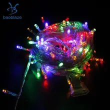 Baoblaze новинка 100 светодиодный 32 средства ухода за кожей стоп 220 V Рождество свадебная гирлянда ЕС Стандартный для вечерние номер украшение для дома, сада 3 цвета