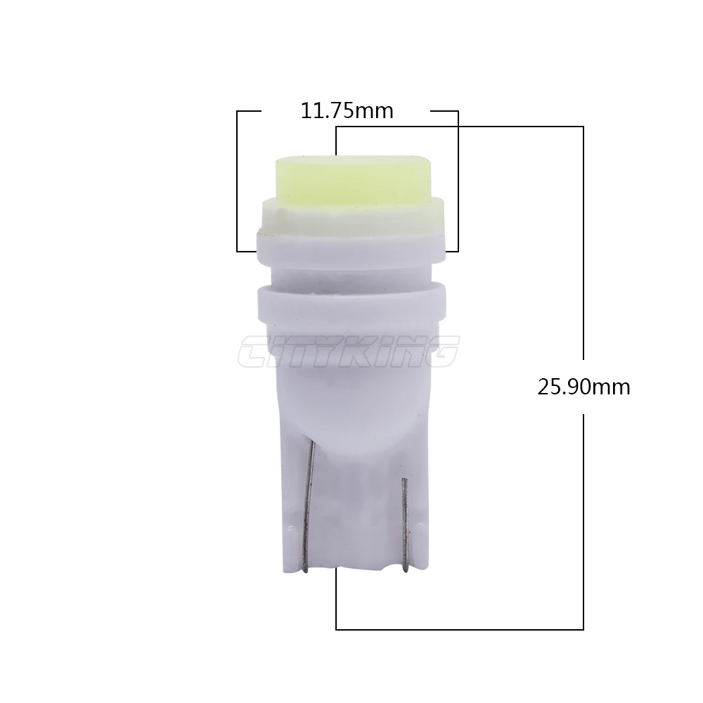 300 шт. T10 светодиодный 3smd 2835 SMD 1 Вт светодиодные лампы для автомобиля лампы T10 Керамика светодиодных фар для авто T10 3led 194 W5W Wedge Bulb, просвет сигнальная лампа