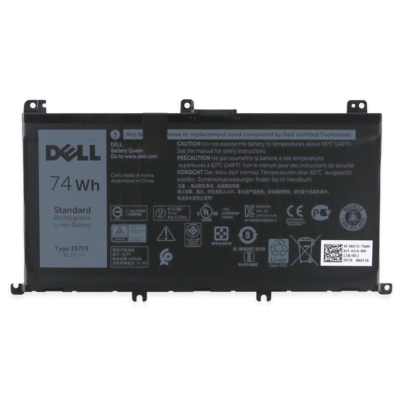  Dell Original New Replacement Laptop battery for Dell Inspiron 15 7559 7000 7557 7567 7566 5576 557