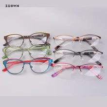 Смешанные оптом новые модные брендовые женские кошачьи глаза обычные очки женские прозрачные кошачьи глаза очки высокого качества винтажные очки для женщин