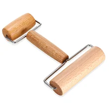 Кондитерская деревянная Скалка раскатыватель теста для пиццы домашний кухонный пирог хлеб инструмент для выпечки UD88