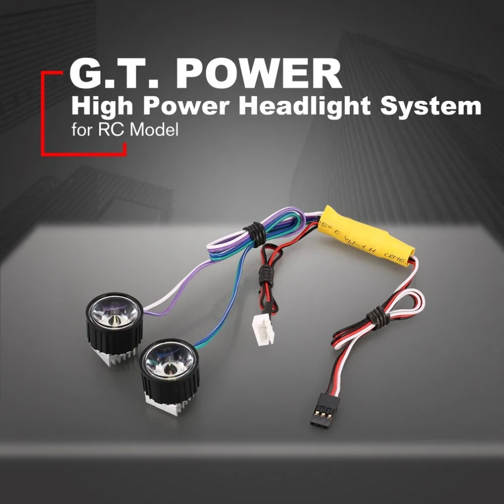 

G.T.POWER High Power System Headlight Super Bright LED Light / Lamp for RC Car RC Crawler Airplane Boat Accessories