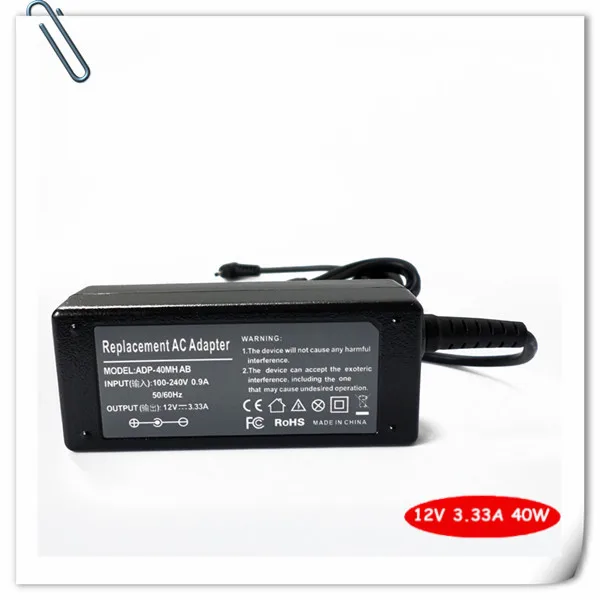 12 فولت 3.33a محمول ac محول شاحن ل سامسونج اللوحي xe700t1c xe500t1c a12-040n1a محمول امدادات الطاقة الحبل 40 واط
