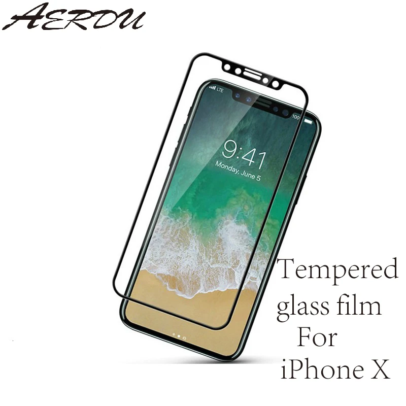 

Screen Protector for iPhone X Stronger Tempered Glass Protector for iPhoneX 10 5.8 inch free shipping HD Anti-Blu-ray film