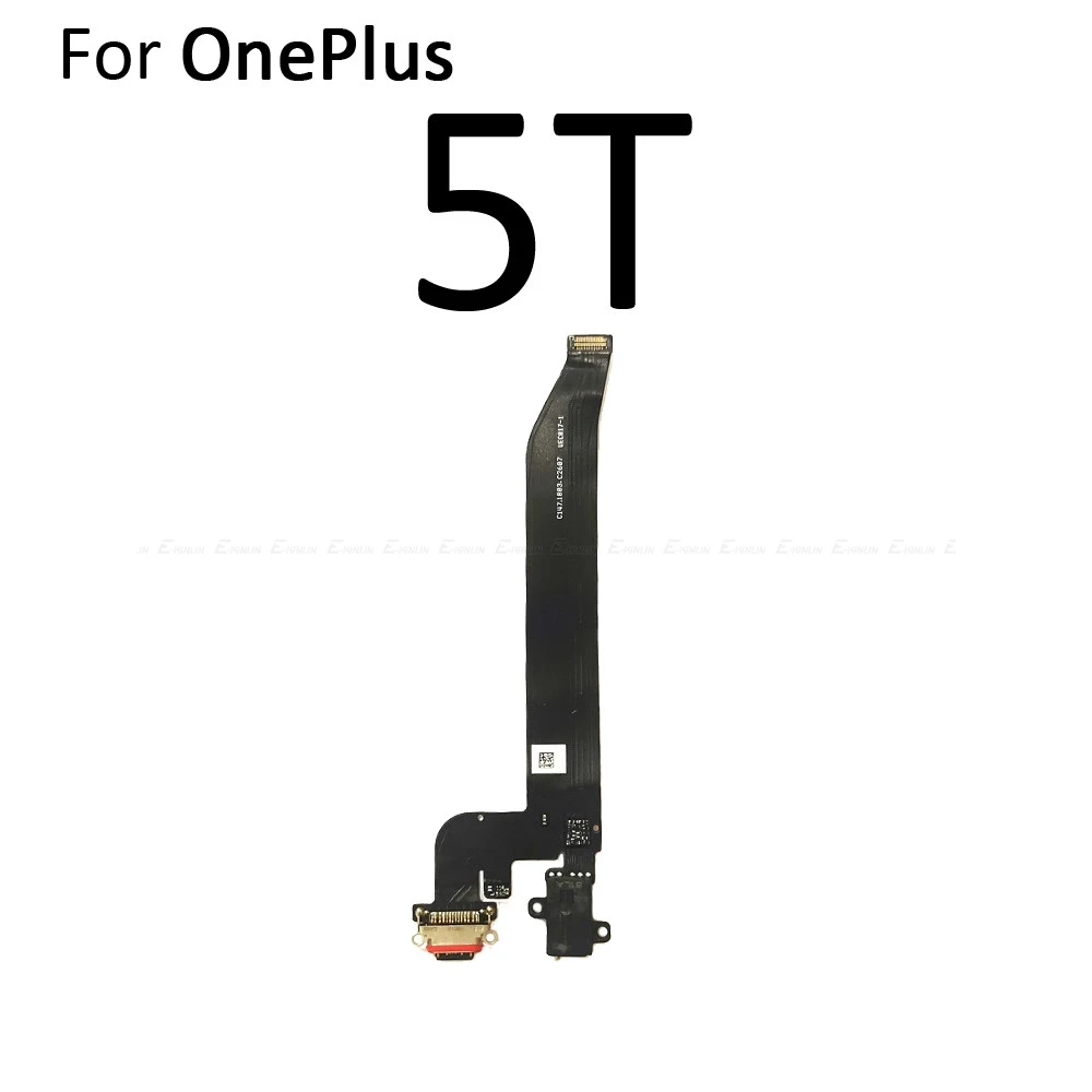 NEW Type C USB Charger Connector Port Plug Flex Cable Repair For OnePlus One Plus 5 5T 6 6T 7 Pro Power Charging Dock Port - Цвет: For OnePlus 5T