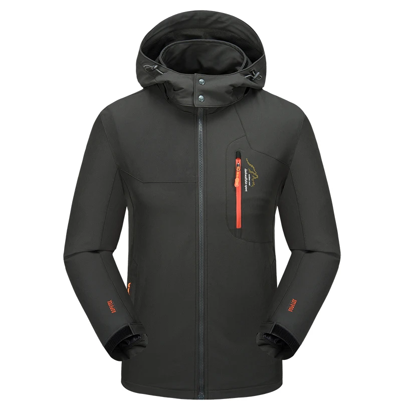 Mode Nouveaux Hommes Manteaux Automne Manteau Garder Coupe Les orange Imperméable Chaud Printemps Veste Green De L'eau vent Pare Solide dark Softshell Au Blue Army vent Vestes À black Pour r0daqrn
