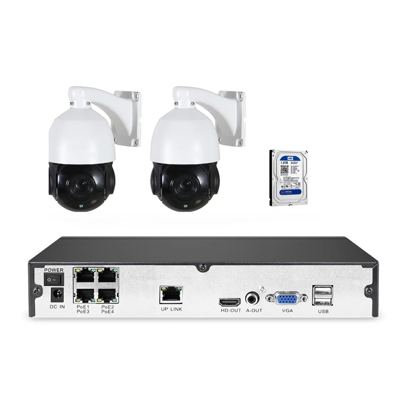 

4MP IP Network Speed Dome Camera PTZ Control 20xzoom Autofocus POE Supply 4MP 48V POE NVR HDD Indoor Outdoor Surveillance