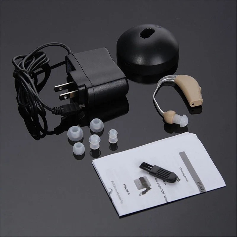 Перезаряжаемый слуховой аппарат, усилитель звука, Цифровые слуховые аппараты за ухом для пожилых людей, Рекламная цена
