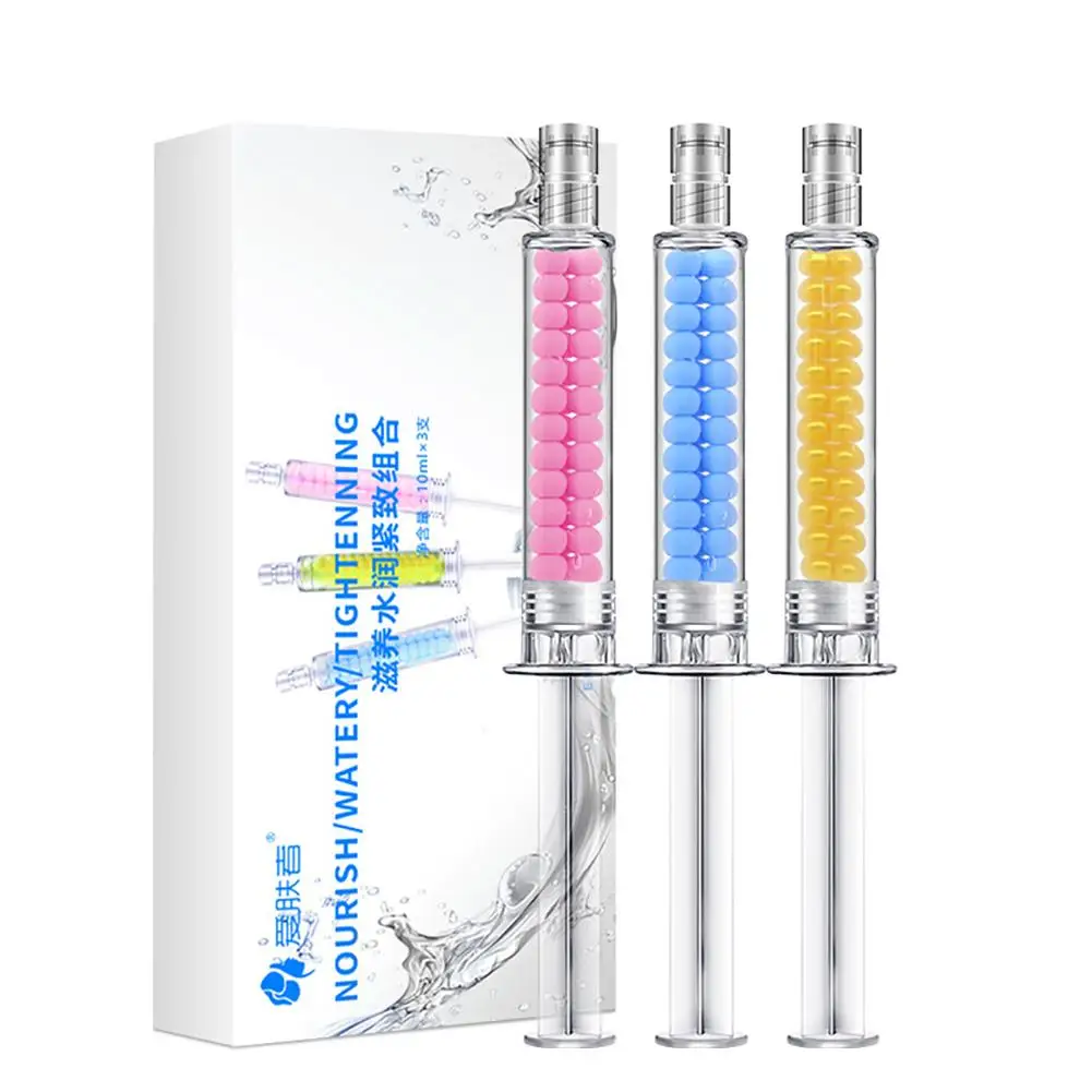 

3Pcs/set Day&Night Face Eye Cream Hyaluronic Acid Serum Anti Acne Wrinkle Collagen Essence Moisturizing Cream Skin Care Set