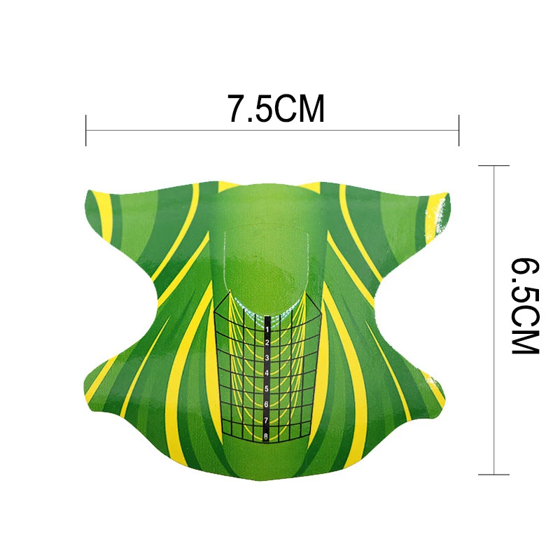 Mtssii, 100 шт, Профессиональная форма для ногтей, акриловая кривая, наклейки для наращивания ногтей, мультиформенные, французские советы, направляющие, инструменты для укладки ногтей
