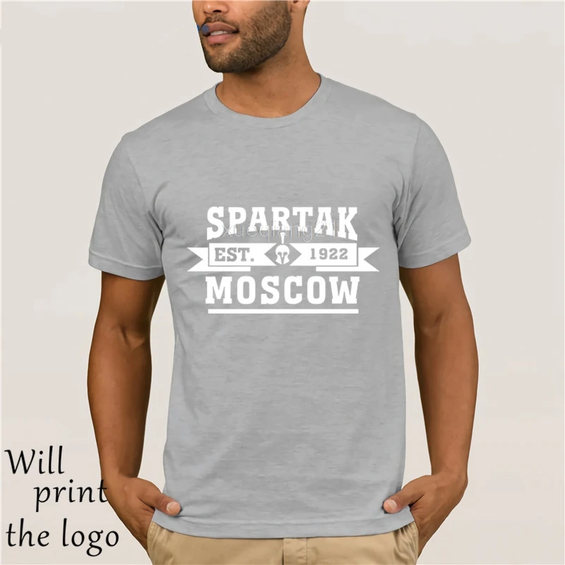 Спартак Фреско, футболка, повседневная, Российская премьера лига, футболка, Camiseta Fernando Lucas Martins Glushakov - Цвет: light grey