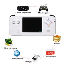 R9 ручной 3 дюйм(ов) Экран игровой консоли плюс Портативный футболки с принтами на тему классических игр встроенный 3000 различных игр плеера AV Out игровой консоли