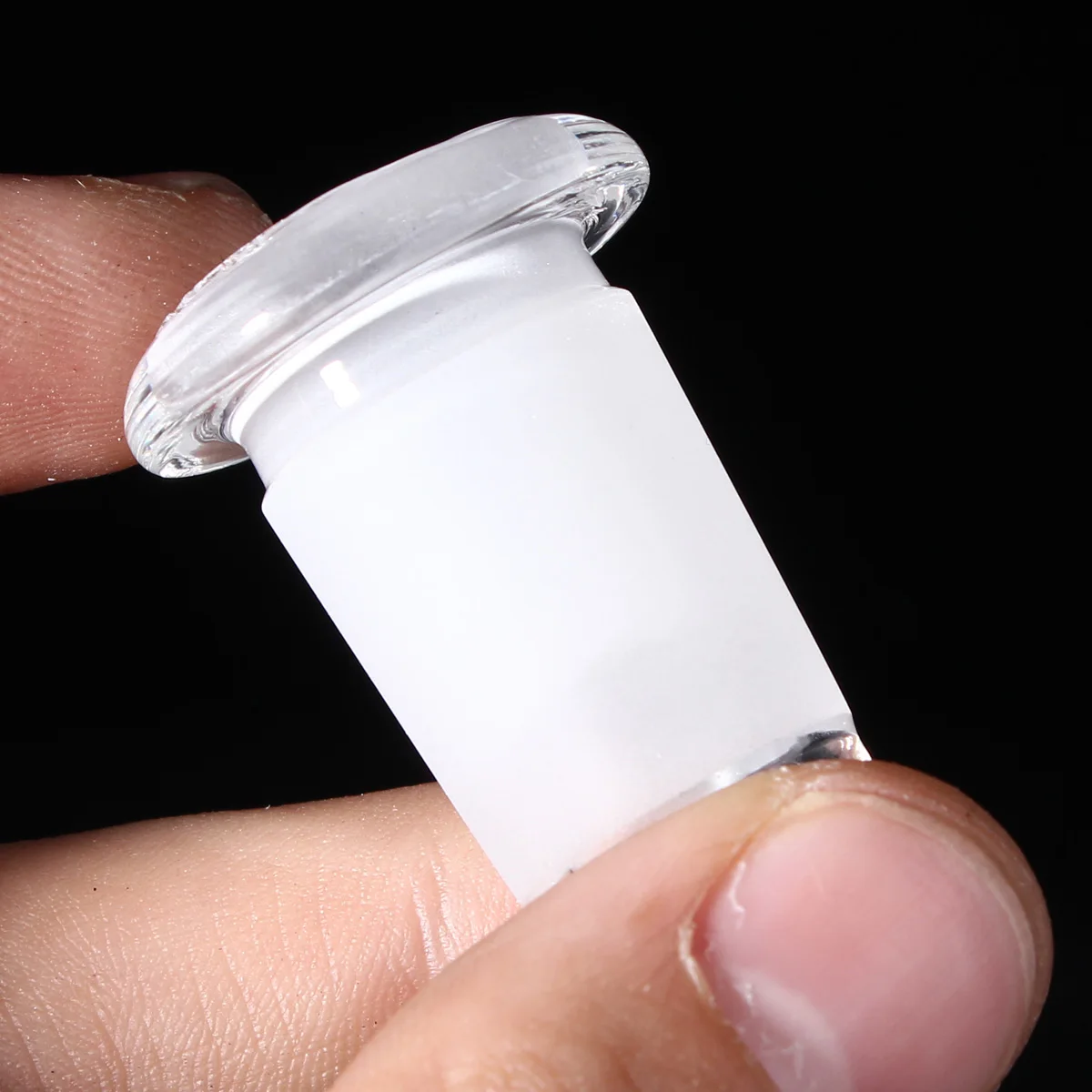 Clear 18MM Female To 14MM Male Glass Adapter Connector Expander Reducer Lab Tool