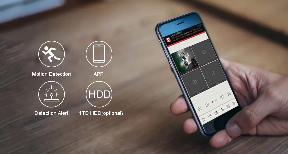 4CH POE 1080P NVR CCTV System 2.0MP Outdoor IP Camera HD 1080P NVR Recorder Security Camera Kit Video Surveillance System (4)