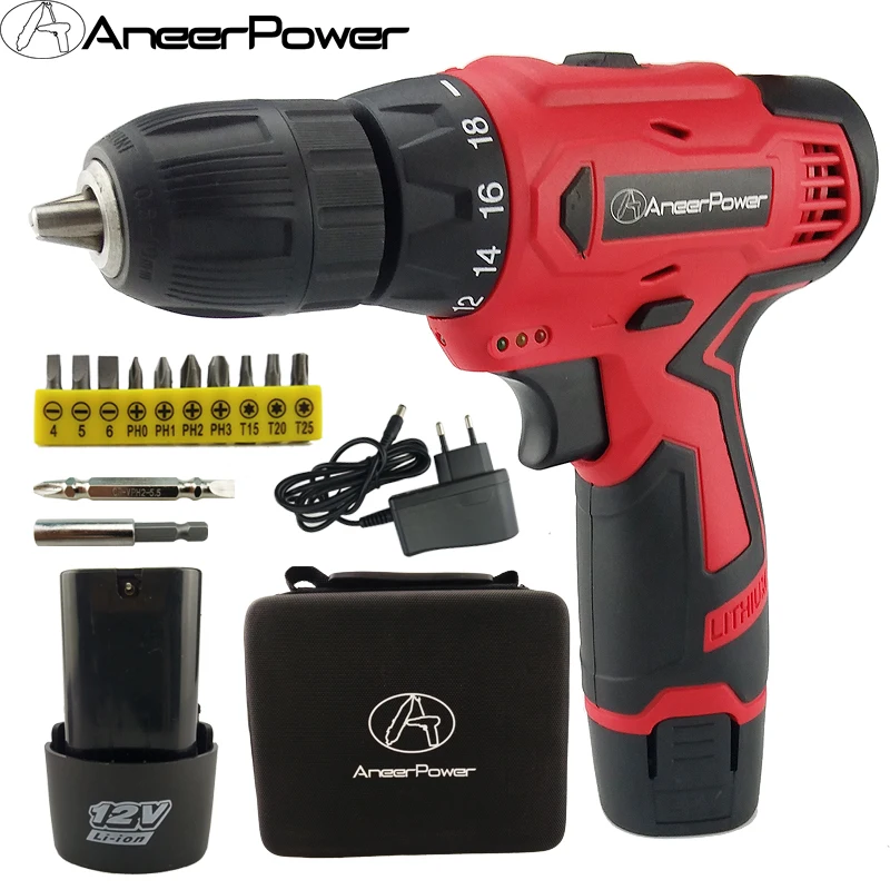 12v Tools Electric Screwdriver Double Speed Cordless Drill Battery Drill Mini Power Electric Drill Batteries Screwdriver Eu plug 12v Tools Electric Screwdriver Double Speed Cordless Drill Battery Drill Mini Power Electric Drill Batteries Screwdriver Eu plug