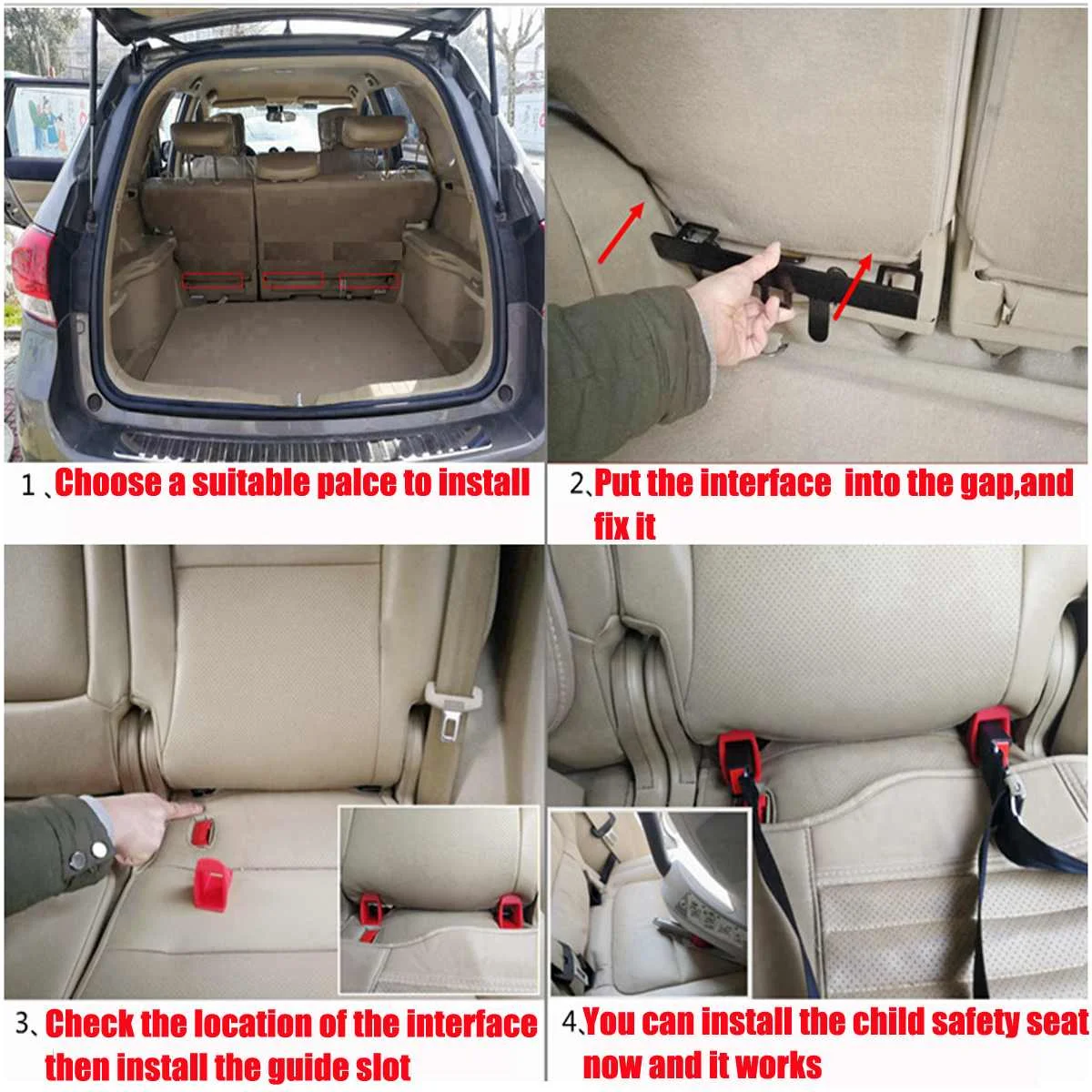 Автомобильный фиксатор ISOFIX защелки интерфейсы коннектора кронштейн для детского безопасности сиденья ремень безопасности Пряжка Кронштейн направляющая подставка держатель