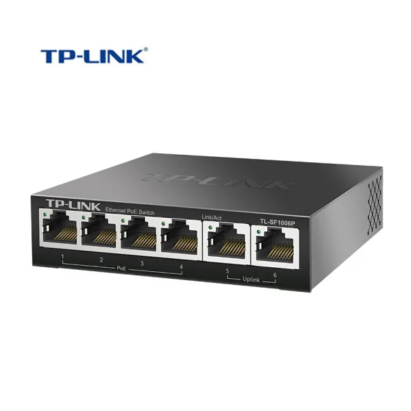 TP-Link 6 порт быстрая POE коммутатора Ethernet WiFi модуль Сталь Металл сетевой коммутатор gigabit Интернет переключатель поэ(TL-SF1006P