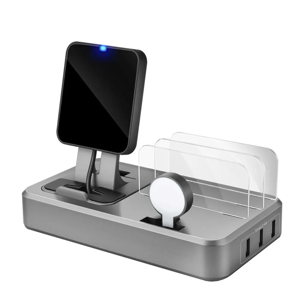 

Mnycxen 10W Qi Wireless Charger For iPhone X/XS 8 Plus Fast Charging Pad Holder For Apple Watch iwatch For Samsung S9 s10+ z70