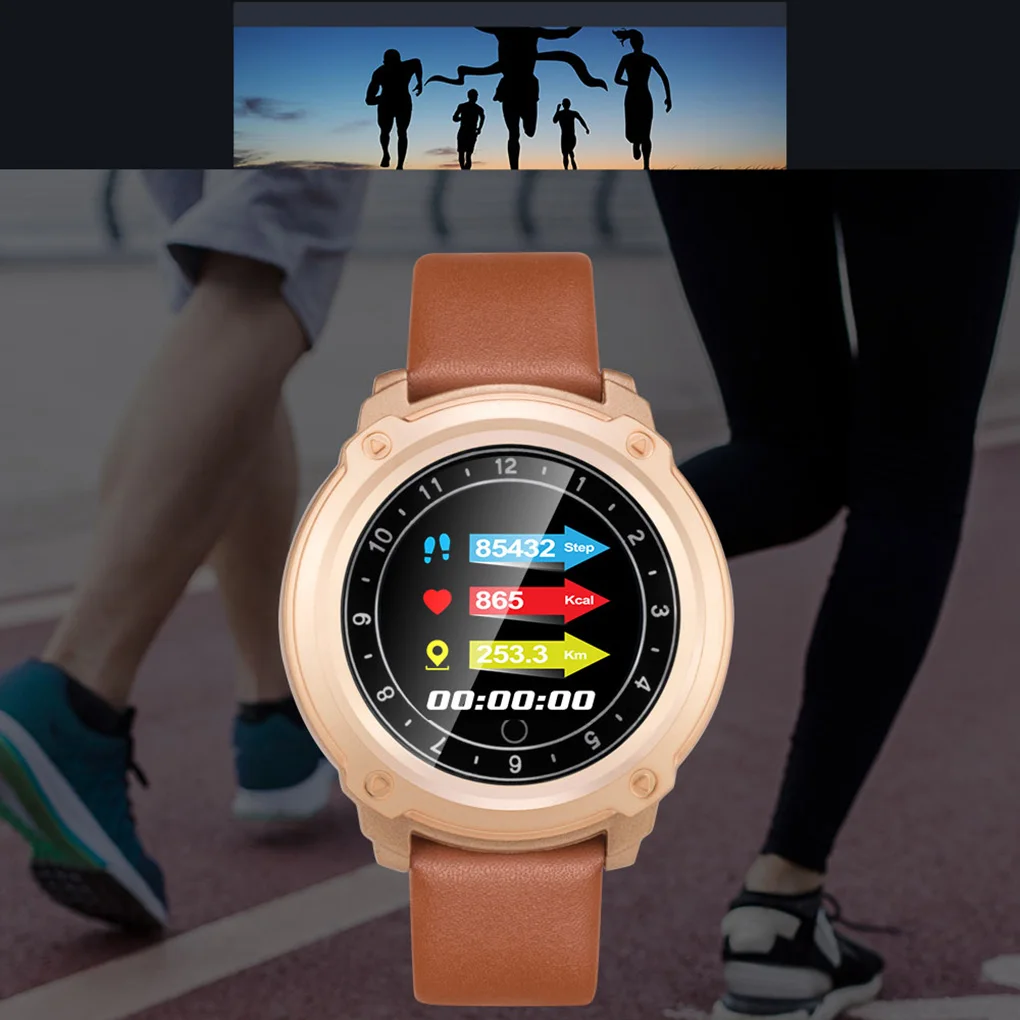 Смарт Часы Heart Rate IP67 Водонепроницаемый открытый бег трусцой спортивные наручные часы 1," Круглый Экран браслет