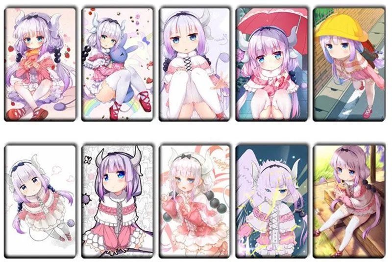 40 Pcs Lot Cute Kobayashi S Dragon Maid Stickers Anime Toys Girl - roblox anime girl decal ids