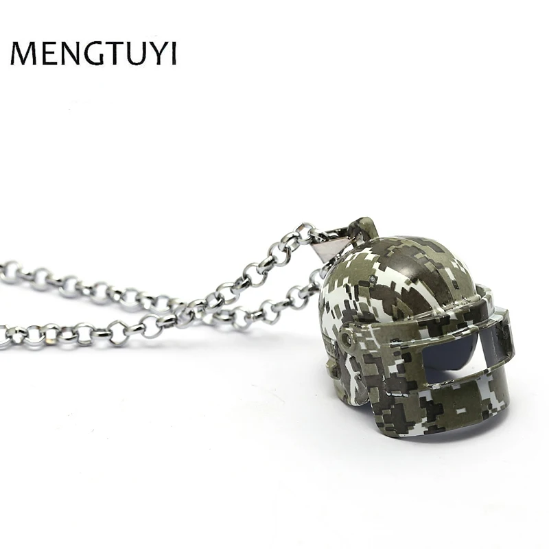 

J Store PUBG Necklaces Game Playerunknown's Battlegrounds Camouflage Level 3 Helmet Link Chains Necklaces JJ12895