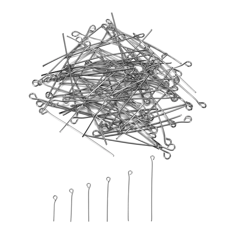 

LASPERAL 1500PCs Stainless Steel Nine Word Needle Accessories For Jewelry DIY Jewelry Finding & 20/25/30/35/40/50mm