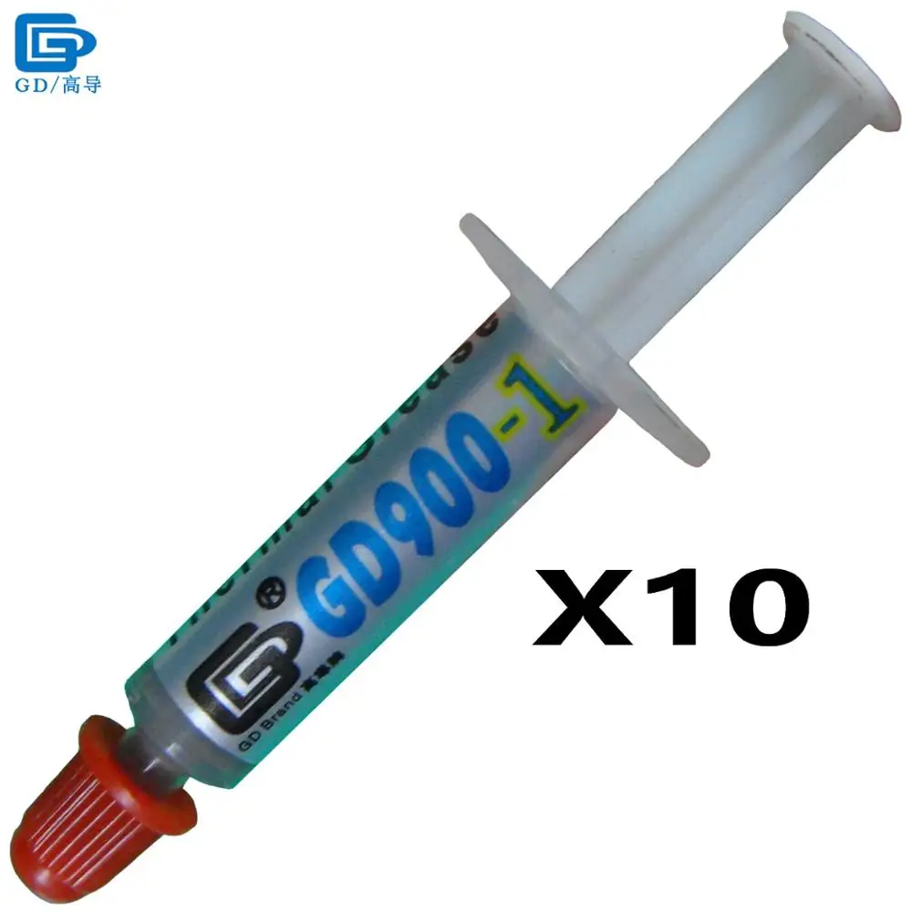 GD бренд термопаста GD900-1 теплопроводность силиконовая смазка 10 шт. вес нетто 1 г