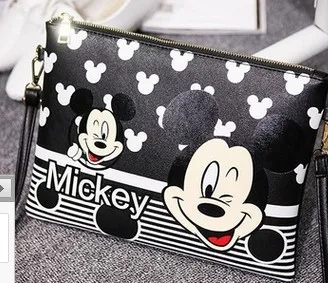 Сумка для подгузников Disney с Микки Маусом Модный мессенджер из искусственной кожи