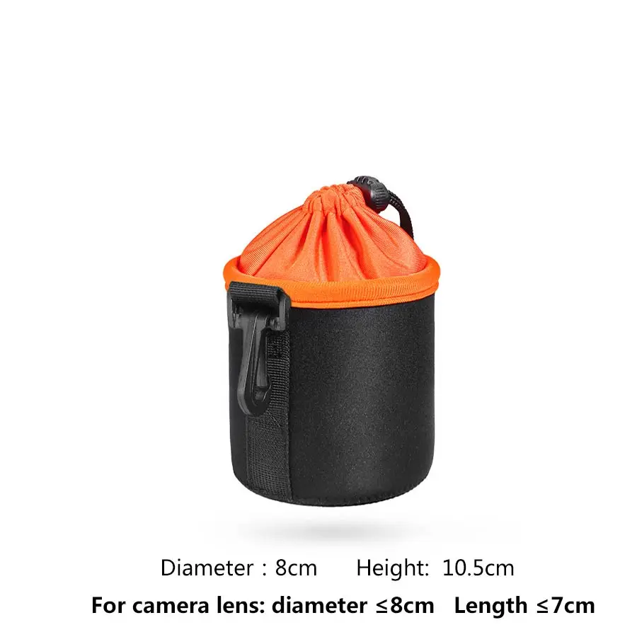 Водонепроницаемый защитный чехол, сумки для объектива камеры Портативные Сумки на шнурке для Canon Nikon sony SDLR объектив камеры - Цвет: S
