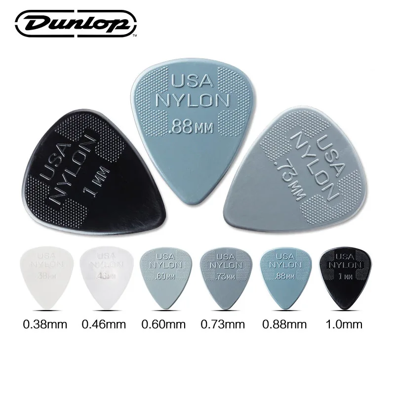 Стандартные медиаторы для гитары Dunlop Nylon Max Grip 1 шт. гитарные фитили 0 6/0 73/0 88/1 0/1 14/1 5