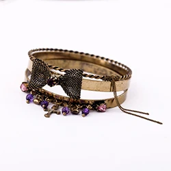 Clearance Sale Bangle Vintage Gold Color Free Size Acrylic Beads Bracelet Crystal Indian Collection Summer New For Women Fashion - Окраска металла: sl0050