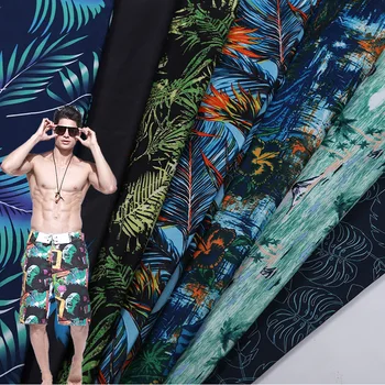 

Width148cm Plain Polyester Twill Print Peach Skin Fabric Beach Pants Fabrics Wholesale-95grams per square