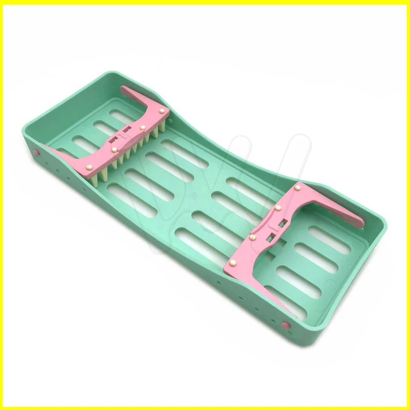 Новая Стоматологическая стерилизационная коробка с 5 держателями наконечники ручки Инструмент автоклав