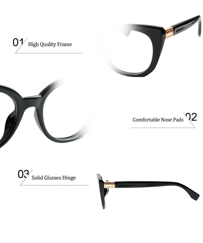 SOOLALA, квадратные очки для чтения «кошачий глаз», женские и мужские очки для дальнозоркости, оправа для очков, прозрачные линзы, кошачий глаз, очки для чтения, 0,5-5,0 Вт/Чехлы