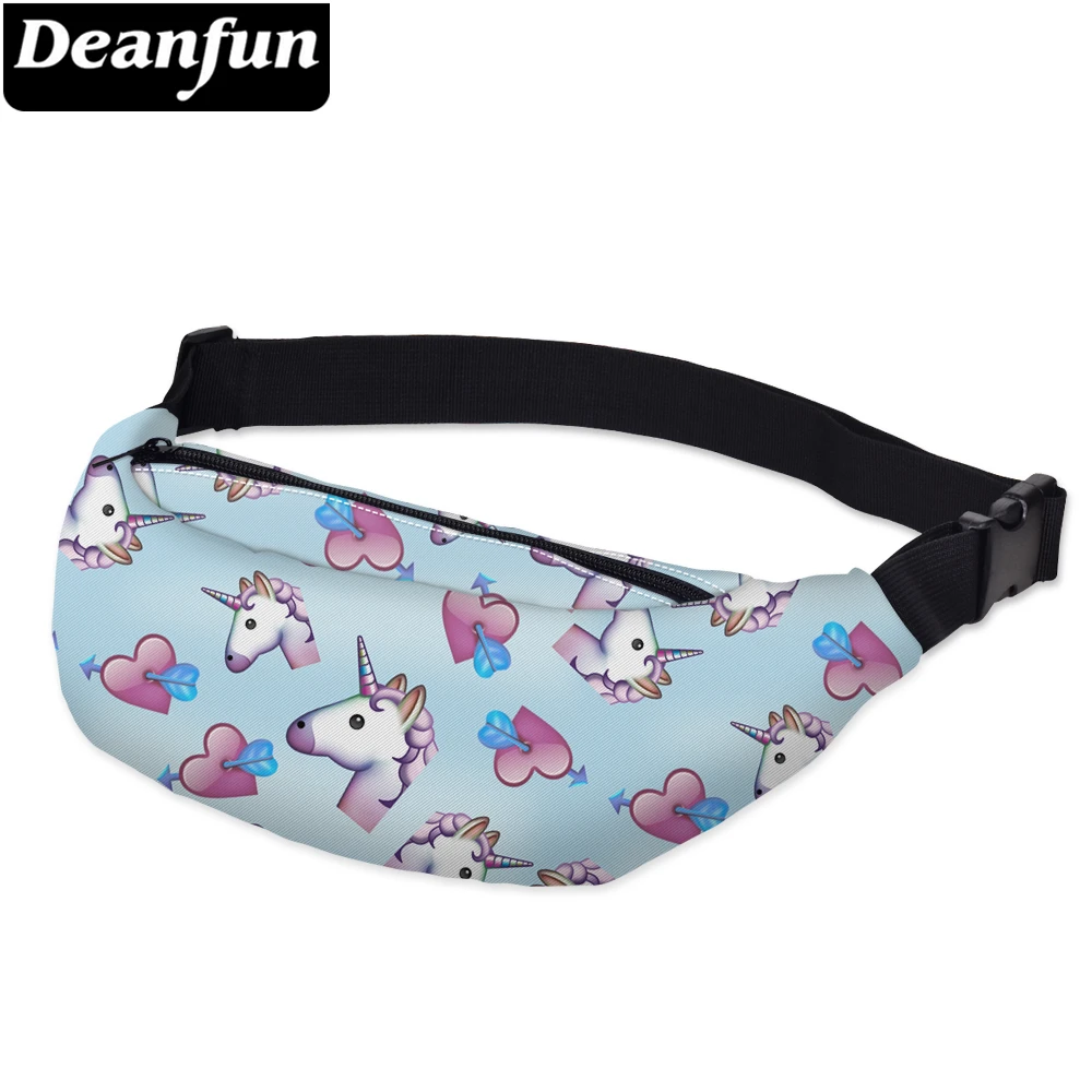 Поясная Сумка Deanfun в виде единорога с 3D принтом женский милый ремень поясная