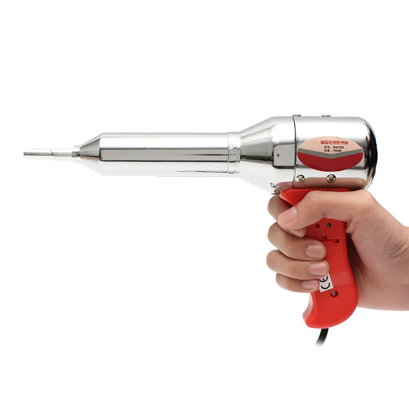 Цена Горячая продажа Портативный 700 Вт AC 220 240 В красный пластиковый горячий воздух сварочный пистолет температура тепла 100 450 градусов с керамиче...